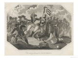 At the Battle of Alexandria the French Colours are Seized by an English Soldier Giclee Print