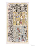 Part of a Calendar Used by Maya Priests, Depicting Gods and Symbolic Creatures Lámina giclée Part of a Calendar Used by Maya Priests, Depicting Gods and Symbolic Creatures Lámina giclée
