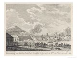 Siege of Toulon in the Face of a Fierce Siege Giclée-Druck von Vinkeles & Vrydag 