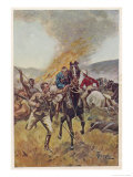 Zulu Warrior Prepares to Add Another Name to the British Casualty Lists Giclee Print by H. Thornley