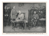 General Lee Surrenders to General Grant at Appomattox Court House Giclee Print