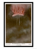 German Zeppelin Shot Down Over England Giclee Print by I.v. Studios