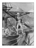 Captain Cook is the First European to Set Foot in New Zealand Giclee Print