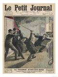 Almost Captured Bonnot Kills a Security Guard Wounds an Inspector and Escapes Giclee Print