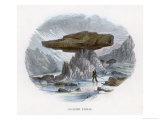 Glacier Tables Where a Boulder Has Protected the Ice and Snow Beneath It from Solar Melting Giclee Print by J.w. Whimper