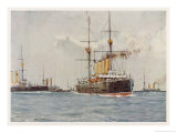 Cruisers of the Royal Navy Lámina giclée por Norman Wilkinson Cruisers of the Royal Navy Lámina giclée por Norman Wilkinson