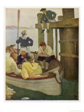 David Balfour at Queen's Ferry Giclee Print by Newell Convers Wyeth