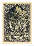 Guillemette Babin at the Sabbat Dances with Demons Performing with Them Acts Giclee Print by Bernard Zuber