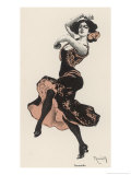 Solo Dancer Performs the Tarantella Giclée-Druck von Ferdinand Von Reznicek