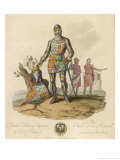 Edward Black Prince of Wales Eldest Son of Edward III Giclee Print by Charles Hamilton Smith