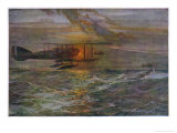 British Seaplane on Coastal Patrol Reproduction procédé giclée par Fleming Williams