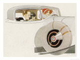 Mama Takes the Wheel reproduction procédé giclée par René Vincent