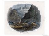Torrents of Mud Fill a Swiss Valley When a Lake Breaks Its Natural Barrier Giclee Print by J.w. Whimper