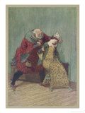 The Merry Wives of Windsor, Act III Scene III: Falstaff with Mrs. Ford Giclee Print by Hugh Thomson