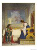 Lady Lyonesse and Dwarf Giclee Print by Newell Convers Wyeth