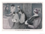 Ladies' Maid Tightens Her Mistress's Corset Reproduction procédé giclée par Jacques Wely