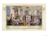 Dancing in the Palm Court of the Hotel Cecil One of London's Most Fashionable Hotels Giclee Print by C.e. Turner
