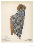 Quilted Silk Coat 1922 Giclee Print