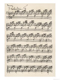Wohltemperirte Clavir (The Well-Tempered Clavier) Prelude No 1 Giclee Print Wohltemperirte Clavir (The Well-Tempered Clavier) Prelude No 1 Giclee Print