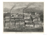 Bird's-Eye View of Messrs J and J Clark's Anchor Thread Works Giclee Print