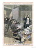 Letter Bomb Wounds M. Jodkowitz Secretary of Banker Alphonse de Rothschild at Paris Giclee Print