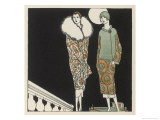 Coat in Bold Fabric Designs by Ducharne Giclee Print by Helen Smith