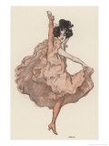 A High Kicking Dancer Giclee Print by Ferdinand Von Reznicek