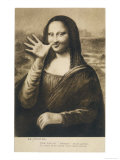 The Mona Lisa Says Goodbye When the Painting is Stolen from the Louvre Paris Giclée-Druck