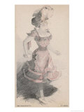 Popular German Singer Giclée-Druck von A. Von Kubinyi