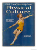 Female Athlete Throws the Javelin Giclee Print by Jay William Weaver