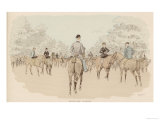 Fashionable Riders Take Their Morning Ride in Rotten Row Hyde Park London Giclee Print