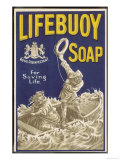 Grace Darling and Her Father are Featured in an Advertisement for Lifebuoy Soap Lámina giclée