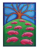 Pink Pastures reproduction procédé giclée par Mary Anne Nagy