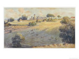 Belmont Park an Australian Station Homestead Giclee Print by Percy F.s. Spence