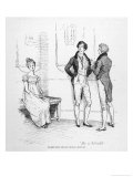 Mr. Darcy Finds Elizabeth Bennet Tolerable Giclée-Druck von Hugh Thomson