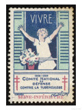French Postage Stamp Promoting Fresh Air and Sunshine to Fight Tuberculosis Giclee Print