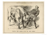 William Gladstone Taking the (Irish) Bull by the Horns Lámina giclée por John Tenniel William Gladstone Taking the (Irish) Bull by the Horns Lámina giclée por John Tenniel