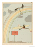 Flying to Rainbow Lámina giclée por Joaquin Xaudaro Flying to Rainbow Lámina giclée por Joaquin Xaudaro