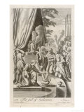 Solomon's 700 Wives and 300 Concubines Include Many Women of Foreign Blood Giclée-Druck von F.h. Van Hove
