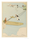 For the Busy Traveler Fly-In Cafes are a Boon reproduction procédé giclée par Joaquin Xaudaro