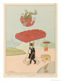 In View of the Frequency of Aviation Crashes Prudent Pedestrians reproduction procédé giclée par Joaquin Xaudaro