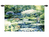 Giverny Lily Pond Wall Tapestry by Howard Behrens