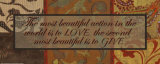 Words to Live By, Love, Give Poster by Smith-Haynes 