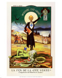 Absinthe Prohibition in Switzerland, 1910 Posters av Gantner Absinthe Prohibition in Switzerland, 1910 Posters av Gantner