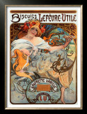 Biscuits Lefevre Utile Posters by Alphonse Mucha