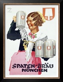Spaten Brau Prints by Ludwig Hohlwein