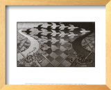Day and Night Print by M. C. Escher