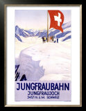 Jungfraubahn Schweiz Poster by Emil Cardinaux