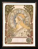 Zodiac (Astrology) Posters by Alphonse Mucha