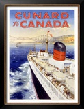 Cunard Line, Canada Art by Charles Eddowes Turner